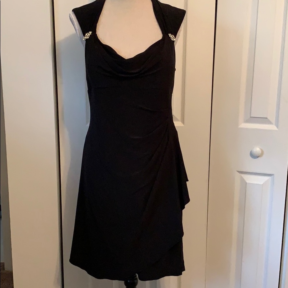 Black Embellished Cocktail Dress